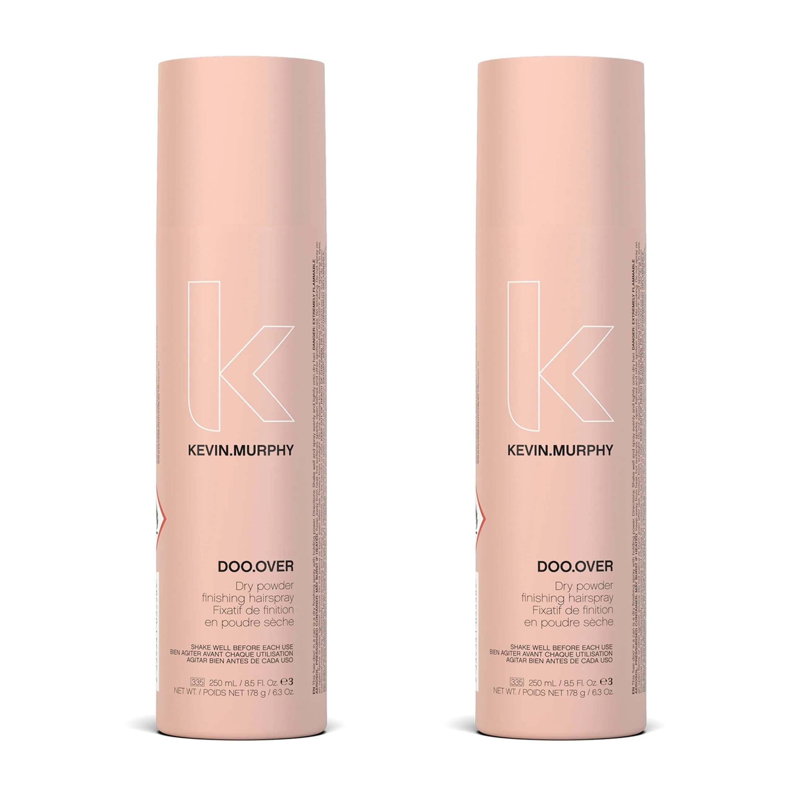 KEVIN.MURPHY DOO.OVER Dry Powder Finishing Hair Spray, 8.5 fl oz, 2-Pack | Natural Movement & Hold for All Hair Types — 8.5 Fl Oz