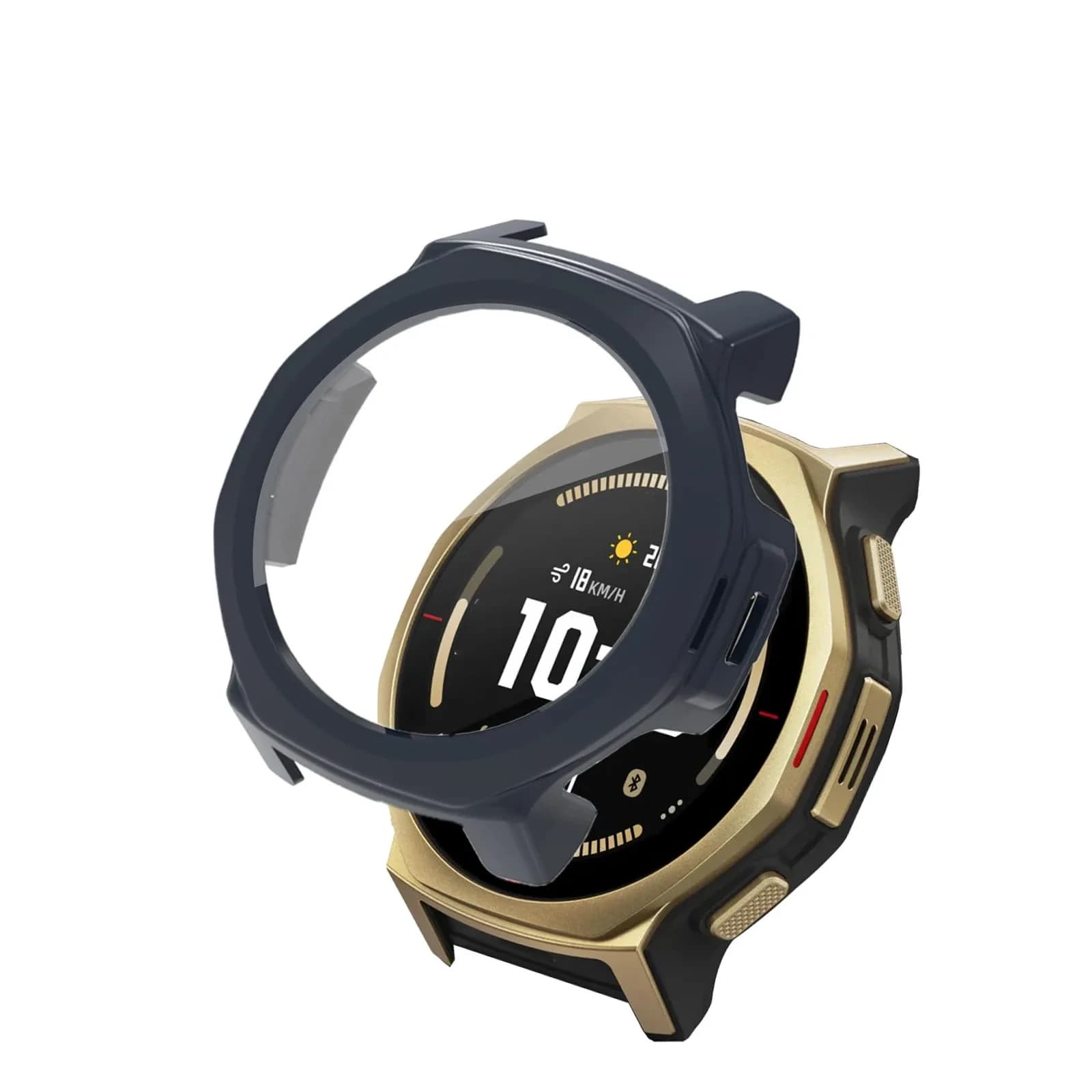 FJIASTB Case for Amazfit T-Rex 3 Pro 44mm Smart Watch | Rugged PC Cover with Built-in Screen Protector - main product image