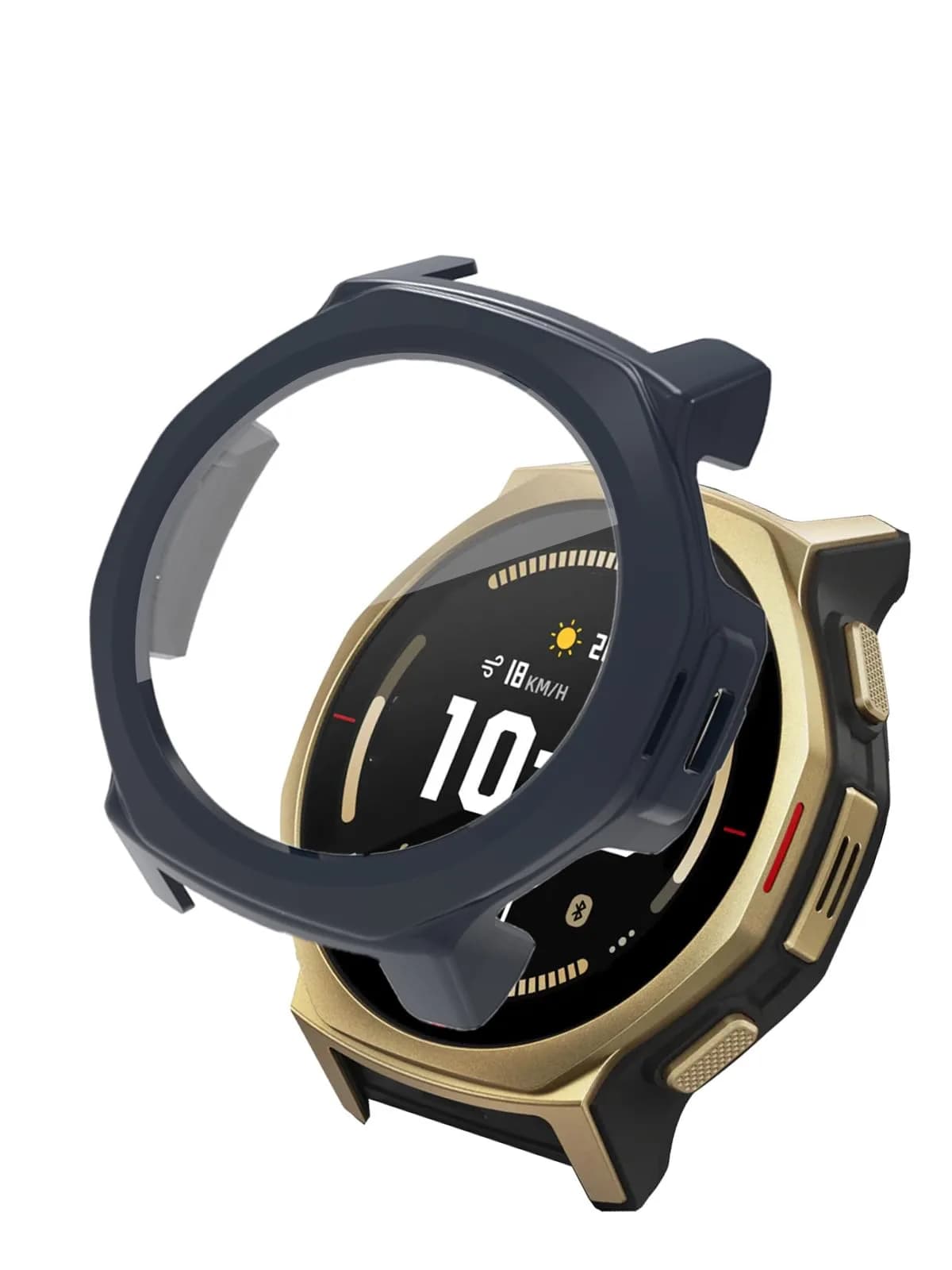 FJIASTB Case for Amazfit T-Rex 3 Pro 44mm Smart Watch | Rugged PC Cover with Built-in Screen Protector - main product image
