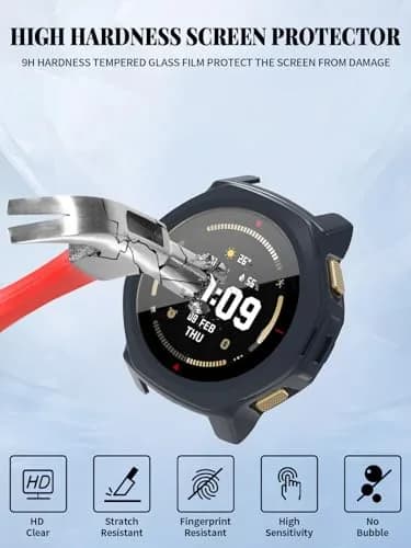 FJIASTB Case for Amazfit T-Rex 3 Pro 44mm Smart Watch | Rugged PC Cover with Built-in Screen Protector thumbnail 3