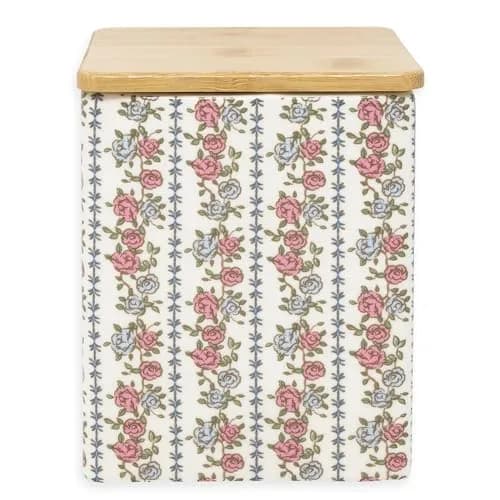 Steel Mill & Co Ceramic Tea Bag Dispenser, Jane Austen Quote | Elegant Kitchen Organizer for Tea Bags thumbnail 3