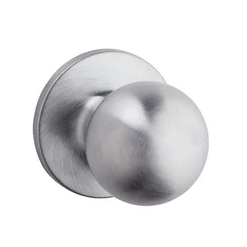 Safe Lock - Regina Knob Passage Door Lock Satin Chrome | Standard Fit & Easy Install thumbnail 1