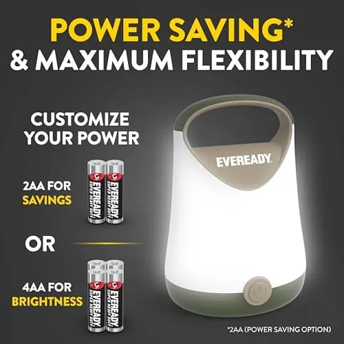 Eveready LED Camping Lantern X-250 (2-Pack) | 250 Lumens, 100-Hour Runtime, Water-Resistant thumbnail 4