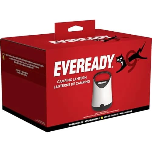 Eveready LED Camping Lantern X-250 (2-Pack, Black) | 250 Lumens, 100-Hour Runtime, Water Resistant thumbnail 7