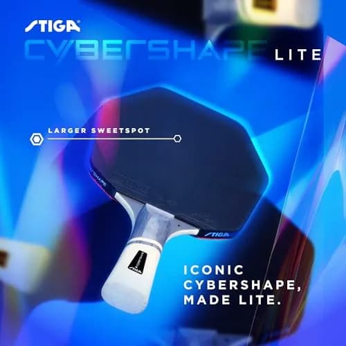STIGA Cybershape Lite Ping Pong Paddle | Beginner Table Tennis Bat with Optimized Hitting Surface thumbnail 2