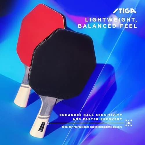 STIGA Cybershape Lite Ping Pong Paddle | Beginner Table Tennis Bat with Optimized Hitting Surface thumbnail 4