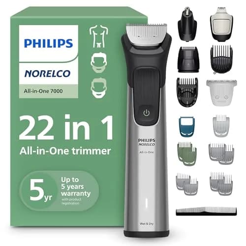 Philips Norelco All-in-One 7000 Series Trimmer 22-Piece Set | 5-Hour Runtime, Showerproof, USB-A Charging thumbnail 1