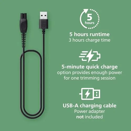 Philips Norelco All-in-One 7000 Series Trimmer 22-Piece Set | 5-Hour Runtime, Showerproof, USB-A Charging thumbnail 7