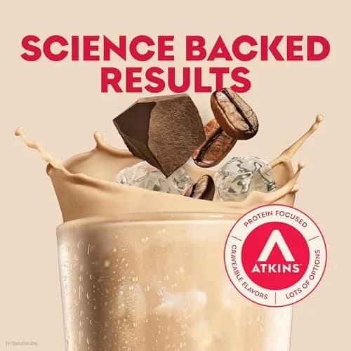 Atkins Coffee Lovers High Protein Shake Variety Pack 11 fl oz (325 mL) | 15g Protein, Low Sugar, Gluten-Free thumbnail 3