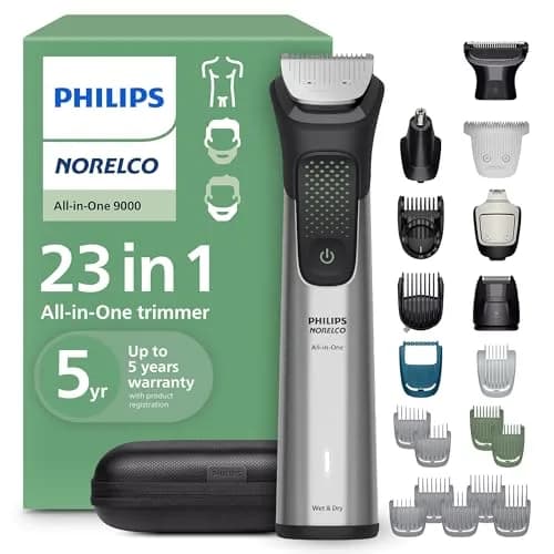 Philips Norelco All-in-One 9000 Series Trimmer MG9575/49 | 23-in-1 Face, Hair & Body Grooming, Steel Blades, 6-Hr Runtime thumbnail 1