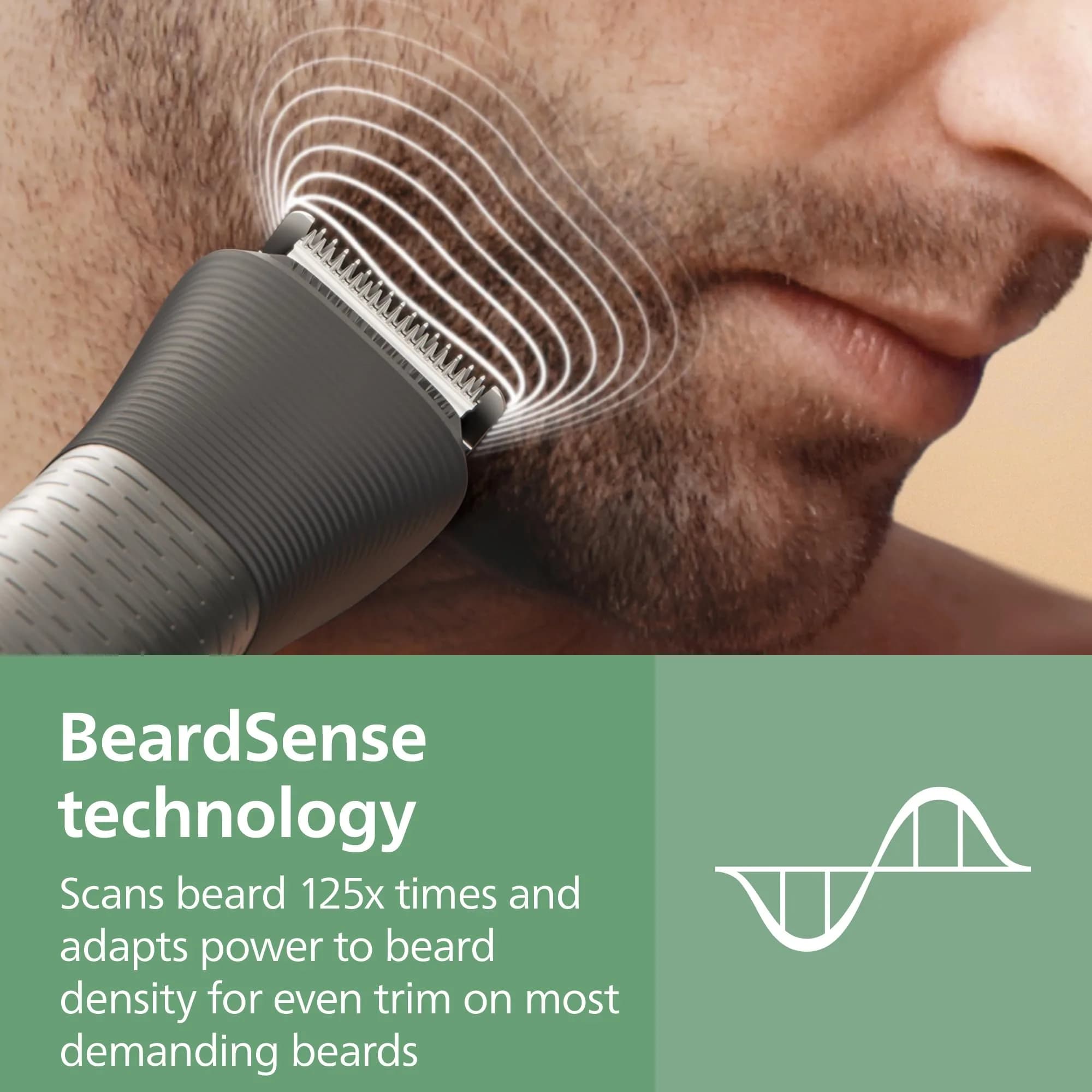 Philips Norelco All-in-One 9000 Series Trimmer MG9575/49 | 23-in-1 Face, Hair & Body Grooming, Steel Blades, 6-Hr Runtime - view 6