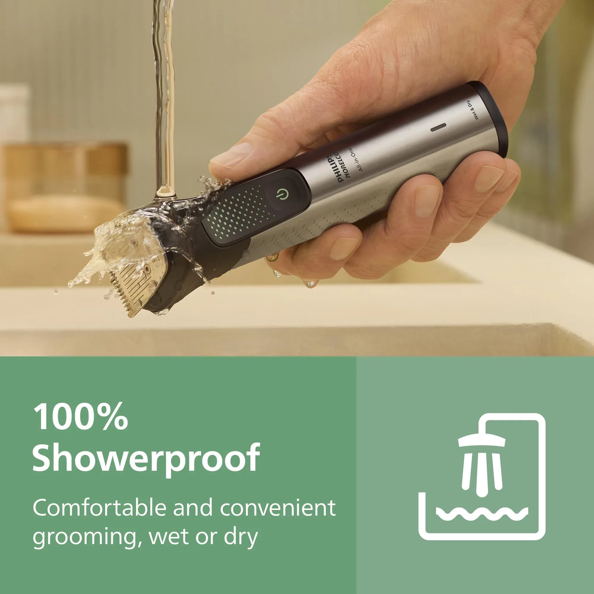 Philips Norelco All-in-One 9000 Series Trimmer MG9575/49 | 23-in-1 Face, Hair & Body Grooming, Steel Blades, 6-Hr Runtime - view 8
