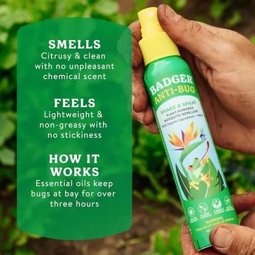 Badger Bug Spray & Tick Spray Combo Pack 237ml (8 fl oz) | Natural Essential Oils, DEET-Free Protection thumbnail 7