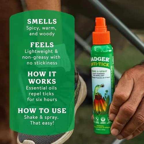 Badger Bug Spray & Tick Spray Combo Pack 237ml (8 fl oz) | Natural Essential Oils, DEET-Free Protection thumbnail 8