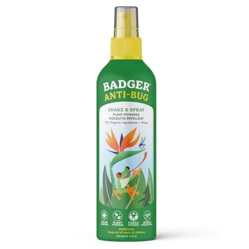 Badger Bug Spray All Natural Mosquito Repellent 237ml (8 fl oz) | DEET-Free Plant Based Insect Repellent thumbnail 1