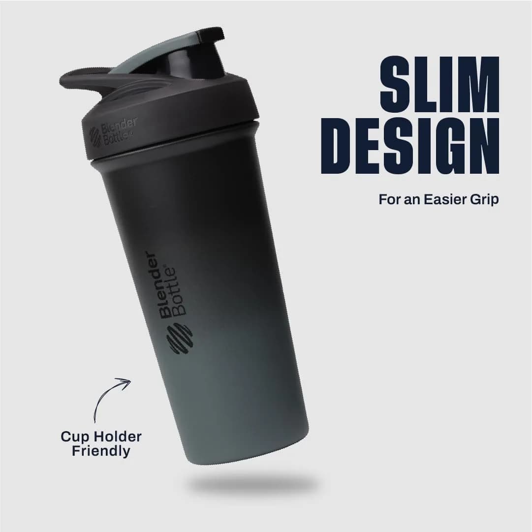 BlenderBottle Sport Sleek Stainless Steel Shaker Bottle 739ml (25 oz) | Keeps Drinks Cold 24 Hours - view 4