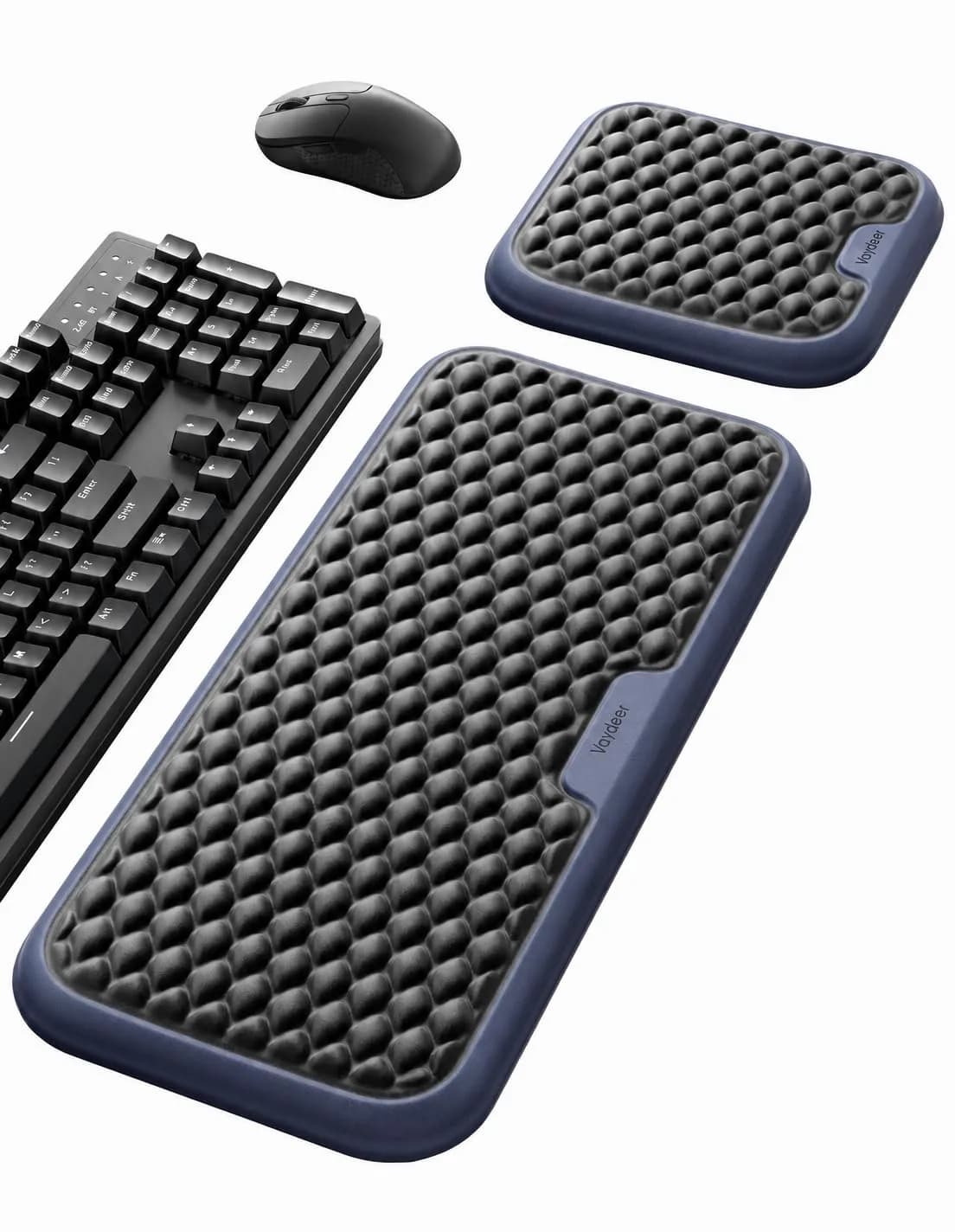 Vaydeer Extra Large Wide Wrist Rest Set for Keyboard and Mouse | Ergonomic Memory Foam Support for Office & Gaming - main product image