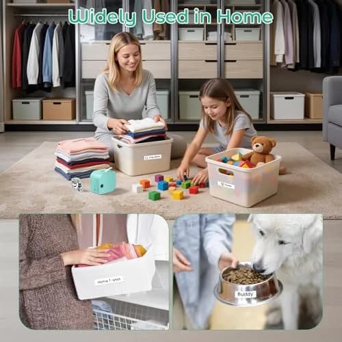 Phomemo P12 Bluetooth Label Maker Machine with 3 Tapes (Green) | Dual Printing Technology thumbnail 6