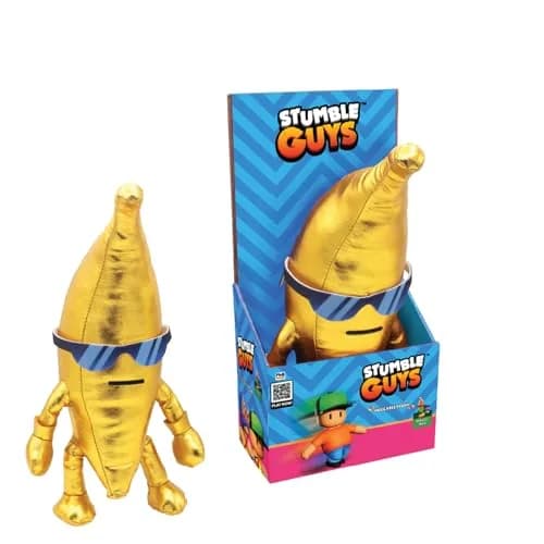 P.M.I. Stumble Guys Series 3-12” Huggable Plush Golden Banana | Official Toy for Kids & Collectors thumbnail 1