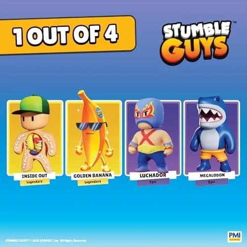 P.M.I. Stumble Guys Series 3-12” Huggable Plush Golden Banana | Official Toy for Kids & Collectors thumbnail 6