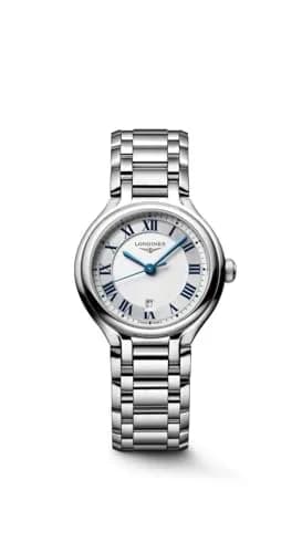 Longines PrimaLuna 30mm Quartz Watch | Elegant Femininity in Silver (30mm) thumbnail 1