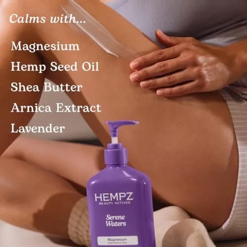 Hempz Magnesium Moisturizing Body Lotion - 17 Fl Oz | Supports Relaxation & Deep Hydration thumbnail 5