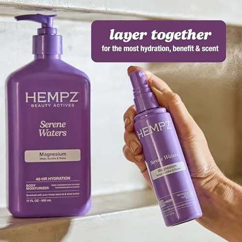 Hempz Magnesium Moisturizing Body Lotion - 17 Fl Oz | Supports Relaxation & Deep Hydration thumbnail 7