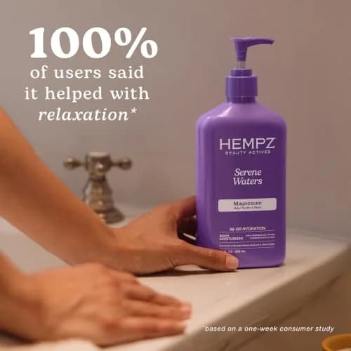 Hempz Magnesium Moisturizing Body Lotion - 17 Fl Oz | Supports Relaxation & Deep Hydration thumbnail 4