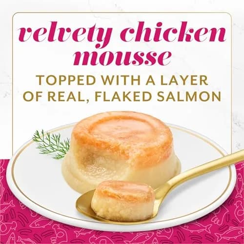 Fancy Feast Layered Delights Chicken Mousse & Salmon Treats 1.96 oz | Gourmet Wet Cat Snacks thumbnail 2