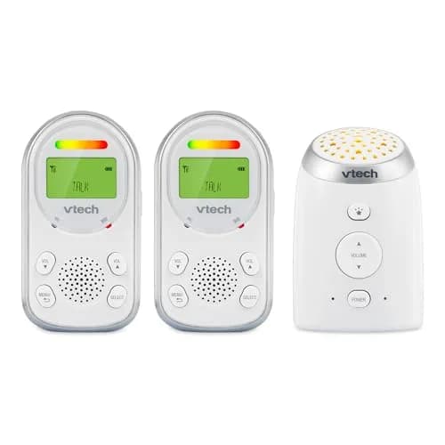 VTech 2 Parent Units Digital Audio Baby Monitor with Night Light | 1000ft Range, Two-Way Talk, Vibrating Alert thumbnail 1