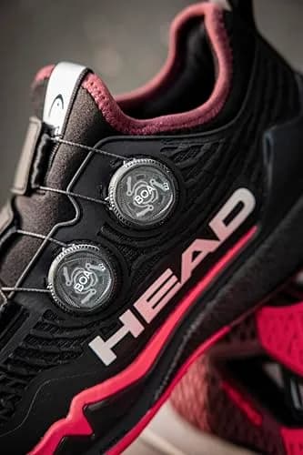HEAD Men's Endure Pro BOA Tennis Shoe, Black/Red, 7.5 | Speed, Durability & Stability thumbnail 2