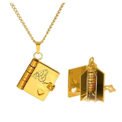 Roe Dolph Book Necklace Gift Moon Star Pendant Necklace for Women | Grandma Keepsake thumbnail 8