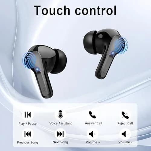 AOSRAU I63 Wireless Earbuds Bluetooth 5.4 HiFi Stereo 14.2mm Drivers 48H Playtime | Noise Cancelling thumbnail 6