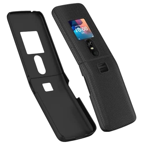 Aulzaju Black 5G Cellular Phone Case for TCL Flip 4 | Full Body Protection with Screen Protector thumbnail 4
