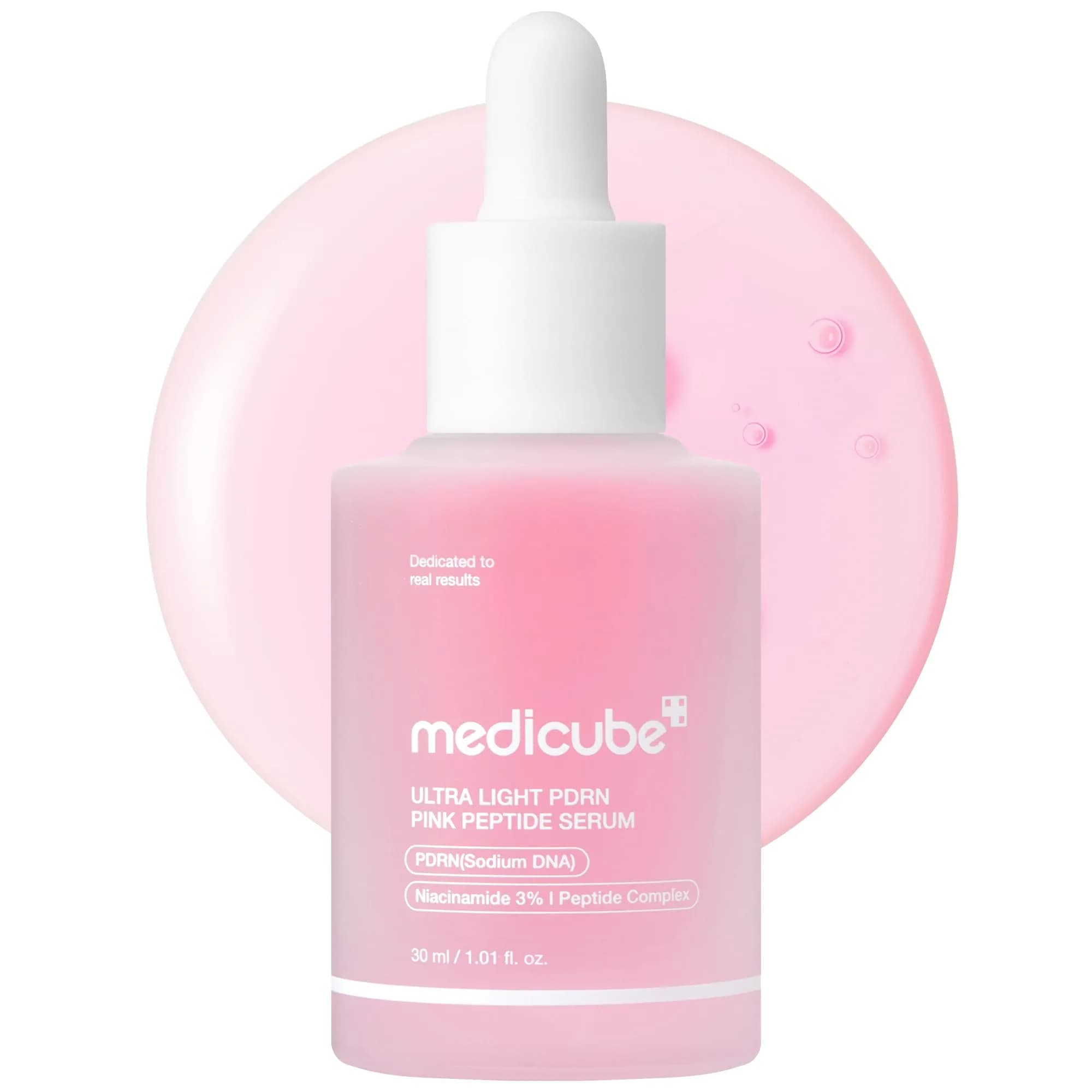 medicube PDRN Pink Peptide Serum with Salmon DNA 110ml (3.71 fl. Oz) | Hydrating & Glow Care — Ultra Light PDRN / 1.01 Fl Oz