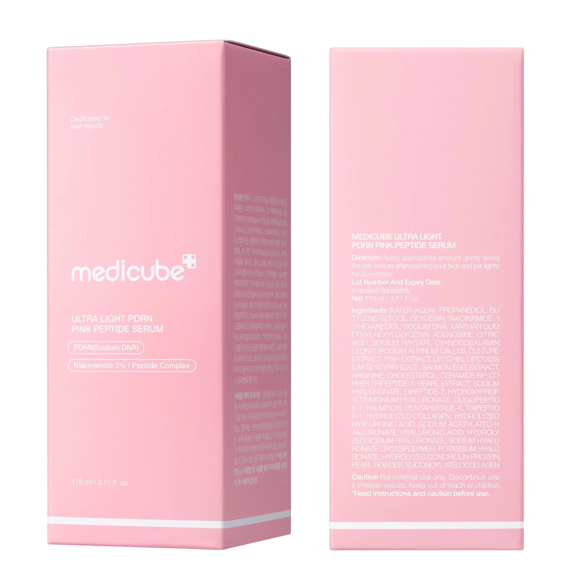 medicube PDRN Pink Peptide Serum with Salmon DNA 110ml (3.71 fl. Oz) | Hydrating & Glow Care - view 9