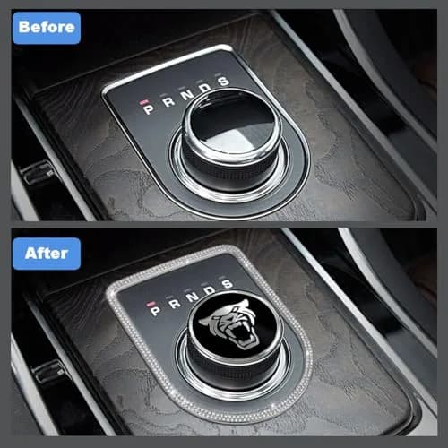 MAXDOOL Gear Shift Knob Cover for Jaguar | Universal Fit, Easy Install, Premium Material thumbnail 4