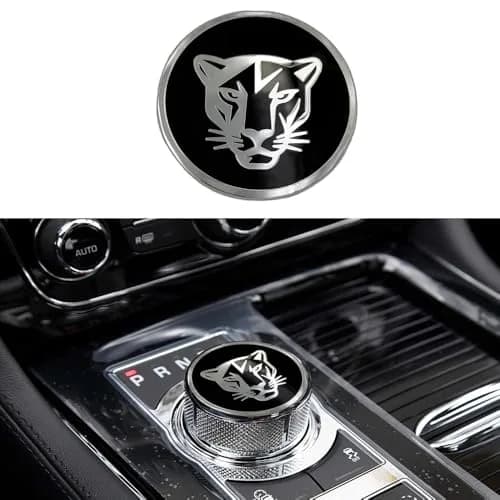 MAXDOOL Gear Shift Knob Cover for Jaguar XF XE XJ XJL F-Pace Style A Black | Interior Trim Accessory thumbnail 1