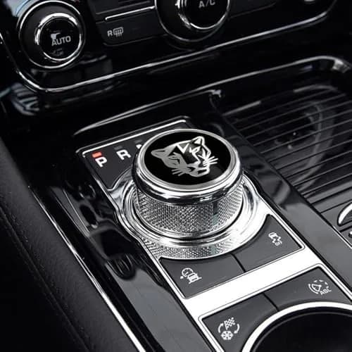 MAXDOOL Gear Shift Knob Cover for Jaguar XF XE XJ XJL F-Pace Style A Black | Interior Trim Accessory thumbnail 5