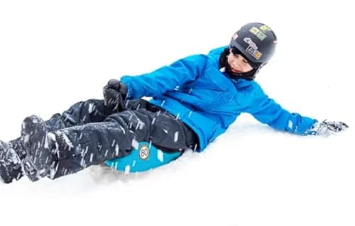 Zipfy Freestyle Mini Luge Snow Sled | Made in USA | Lightweight, Steerable Sit-Down Racer for All Ages thumbnail 6