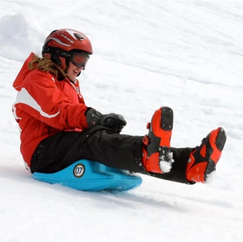 Zipfy Freestyle Mini Luge Snow Sled | Made in USA | Lightweight, Steerable Sit-Down Racer for All Ages thumbnail 9
