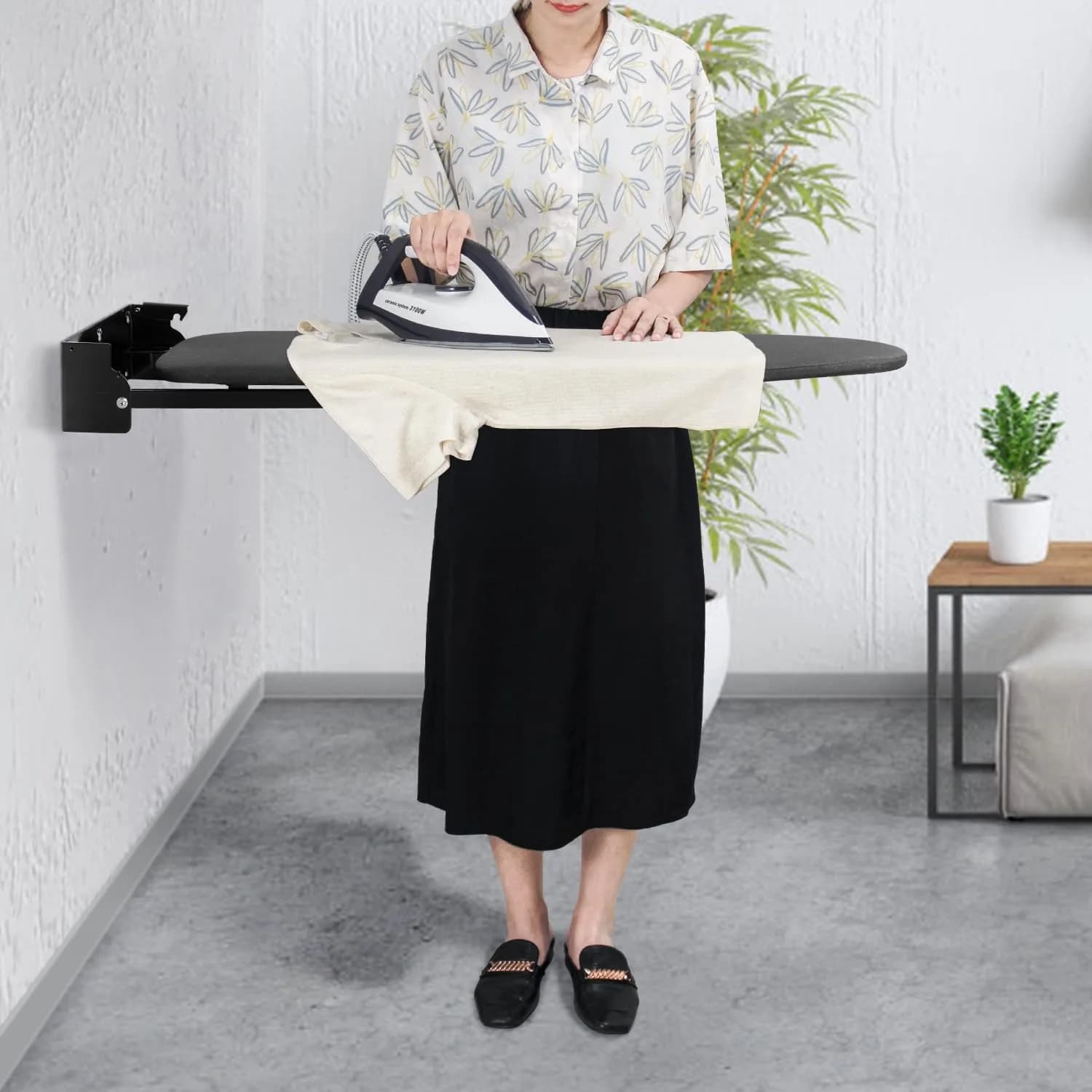 Duwee Wall Mounted Ironing Board 93cm (36") | Space-Saving Foldable Design for Apartments - view 6