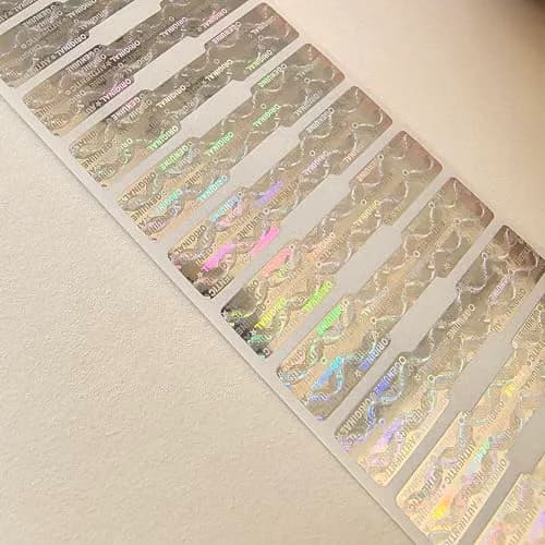 TLK&FBB Tamper Proof Hologram Stickers 5000pcs (2x0.4inch / 5x1cm) | High Security Void Seal Labels thumbnail 2