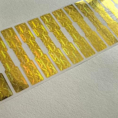 TLK&FBB Tamper Proof Hologram Stickers 5000pcs (5cm x 1cm) | High Security Void Seal Labels thumbnail 2