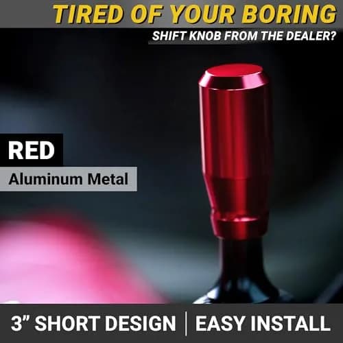 Mega Racer Red Hardware Handle | 4 Metal Adapters, Universal Fit, Durable Aluminum (3 inches) thumbnail 2