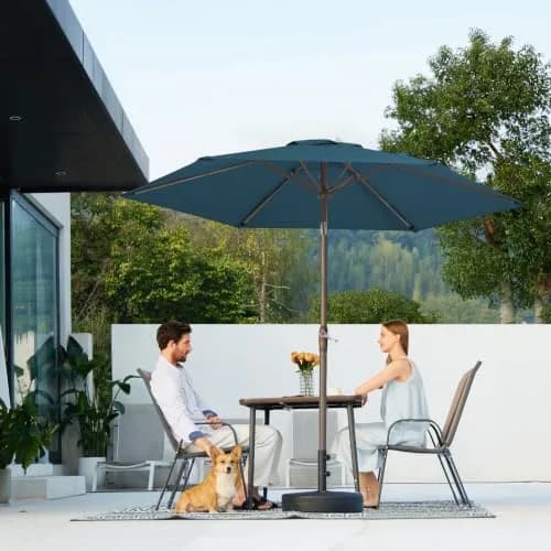 JEAREY 7.5 ft Outdoor Patio Umbrella, Lake Blue | Windproof & UV Resistant thumbnail 6