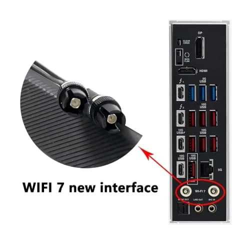 Zahara Tri Band WiFi 7 Antenna with Magnetic Base | 9dBi Gain, 32.2 Inch Cables, 2.4/5.8/6GHz thumbnail 5