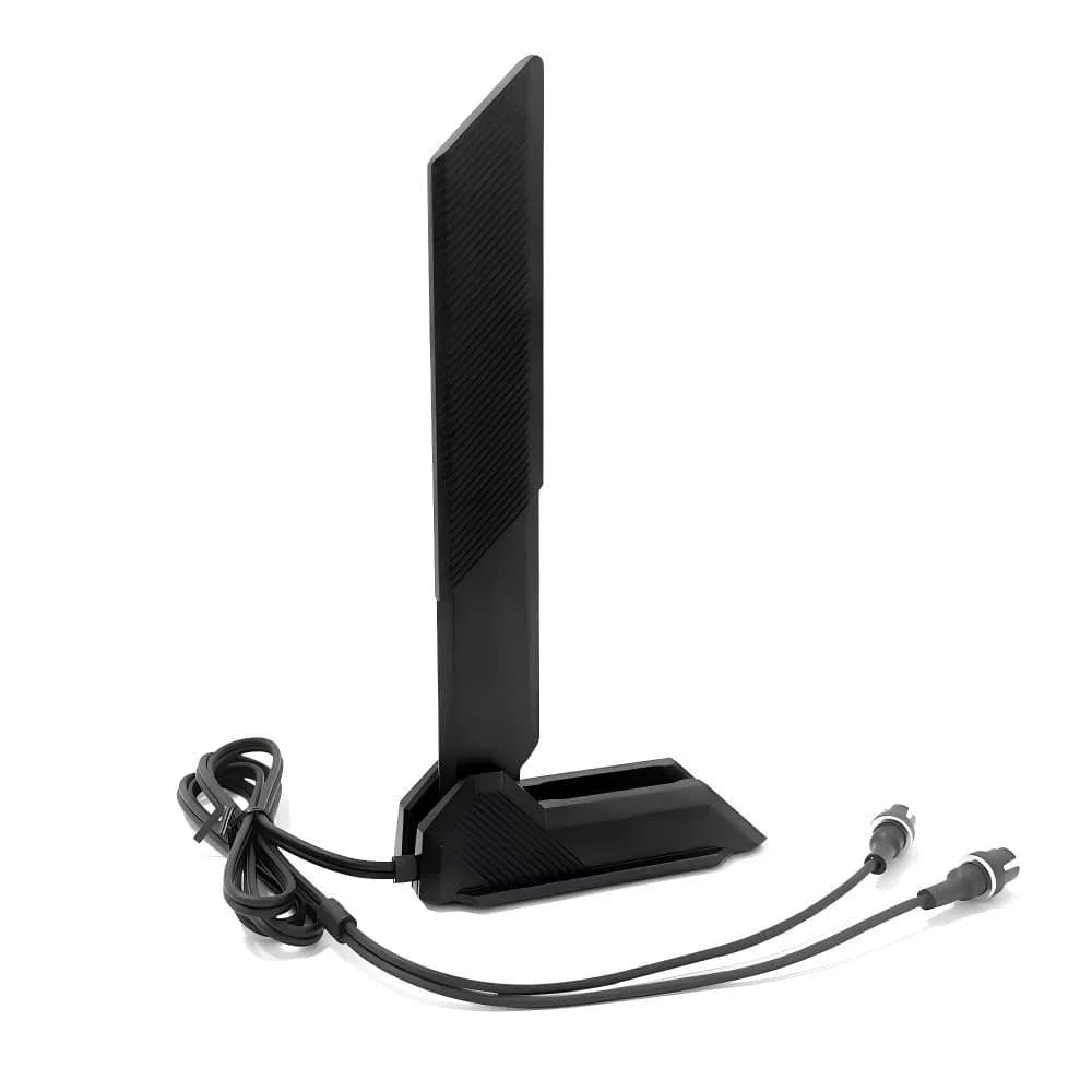 ZAHARA Tri-Band WiFi 7 Antenna with Magnetic Base for ASUS & Gigabyte Motherboards | 9dBi Gain, 32.2" Cables, 40Gbps Data Rate — NF1207-B-W2