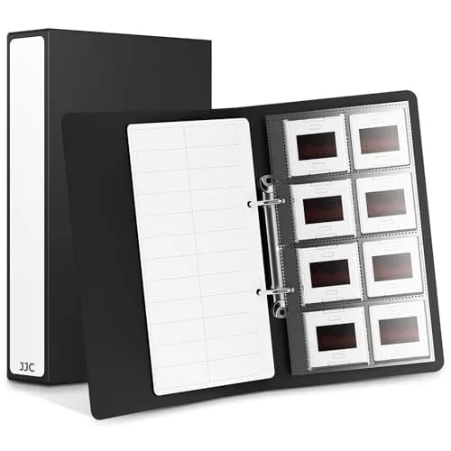 JJC Archival 35mm Slide Film Mounts Storage Album Case Organizer for 96 Slides | Protects from Light and Dust thumbnail 1