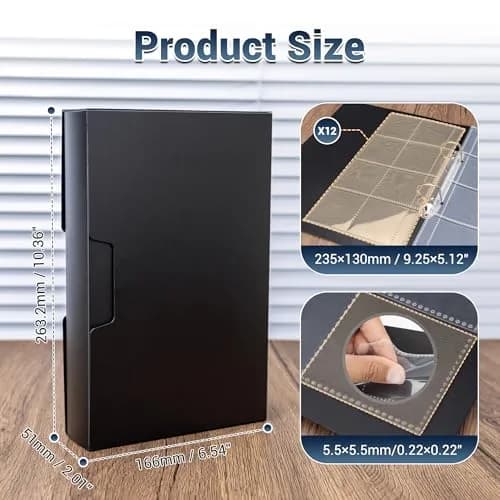 JJC Archival 35mm Slide Film Mounts Storage Album Case Organizer for 96 Slides | Protects from Light and Dust thumbnail 8